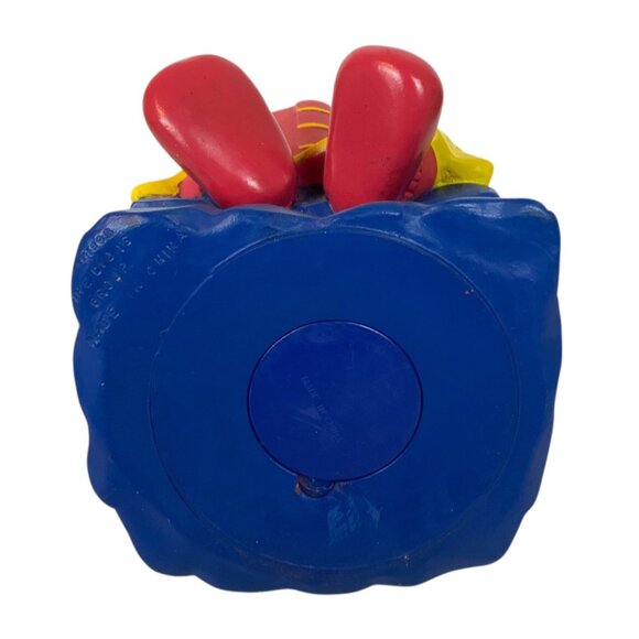 Vintage Barney the Dinosaur Rubber Coin Bank Reading Book 1993 The Lyons Group - Picture 5 of 6